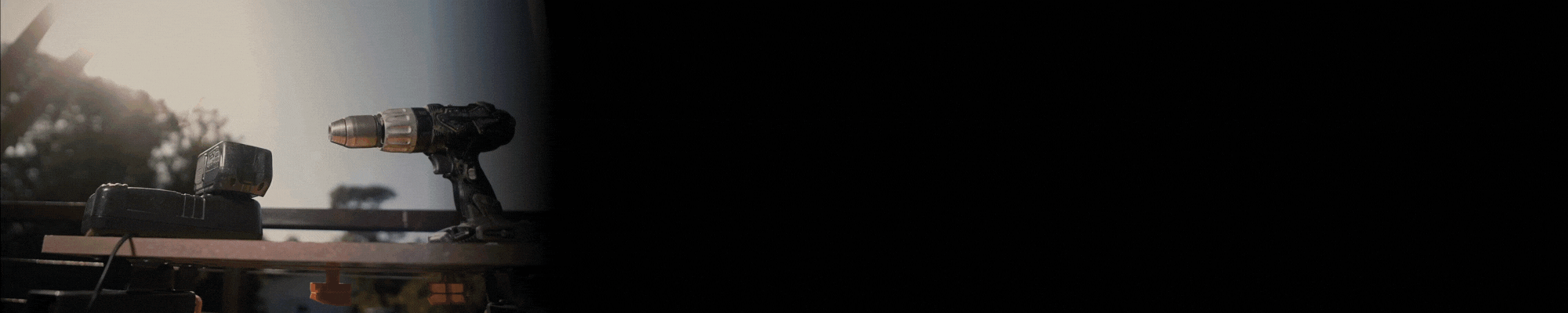 A lithium-ion power tool is moved out of the sun