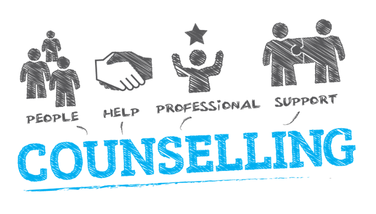 A cartoon of the word "couselling"