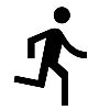 Person running icon