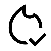 fire check mark icon