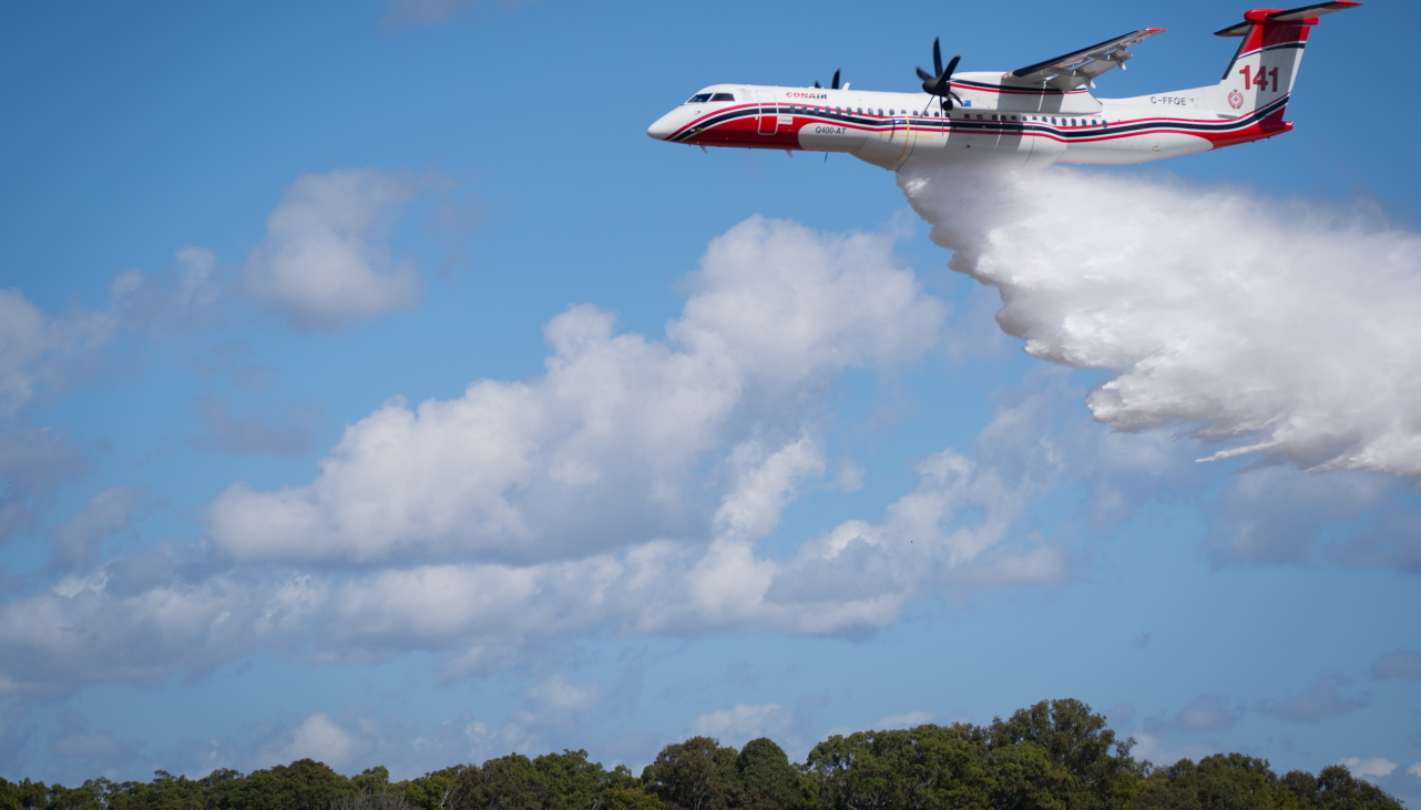 Large air operations tanker in action